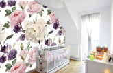 Roses and Peonies Wallpaper